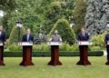 À Kiev, France, Allemagne, Italie et Roumanie affichent leur soutien à l&rsquo;Ukraine