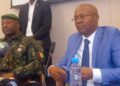 Conférence de presse : Col Amara Camara et Ousmane Gaoual donneur des précisions le retour rapide à l’ordre constitutionnel…