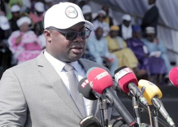 Tanènè: le PM Dr Bernard Goumou lance les travaux du pont unique long de 126 mètres