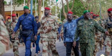 Fête de l’Aid-el-Fitr : colonel Mamadi Doumbouya à Labé pour effectuer la prière  ..