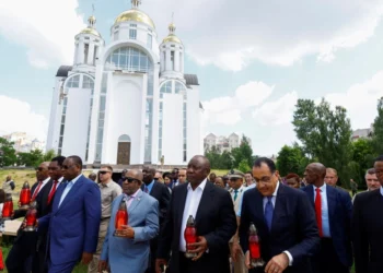 Frappes russes sur Kiev en pleine visite de la délégation africaine