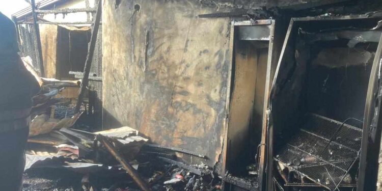 Kaloum : l&rsquo;incendie à l&rsquo;espace katala