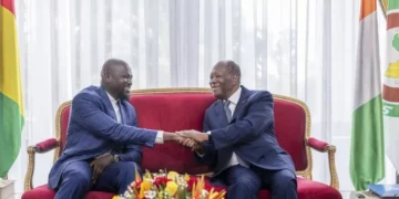 Le Chef de l’État, Alassane Ouattara a eu un entretien avec son homologue guinéen