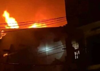 Un incendie s’est déclaré dans la nuit au marché Madina