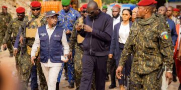 Kaloum : Mamadi Doumbouya inspecte les chantiers stratégiques ….