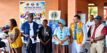 Conakry : Le Lions Club Kakilambé offre 222 kits scolaires aux enfants vulnérables